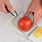 Stainless Steel Tomato Slicer Manual Vegetable Fruit Cutter Salad Sandwich Kitch. Fixed Price $9.00.