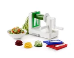 New Oxo Good Grips 3-BLADE Tabletop Spiralizer With Stronghold Suction, White. Fixed Price $19.99.