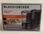 Black+decker HC150B 1.5-CUP One-touch Electric Food Chopper Nib. Fixed Price $22.99.