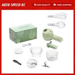 4-IN-1 Handheld Electric Food Chopper, Cutter For Vegetable Garlic Ginger Meat. Fixed Price $14.99.