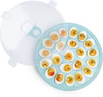 Deviled Egg Containers With Lid, Portable Platter Carrier Holder Tra. Fixed Price $20.85.