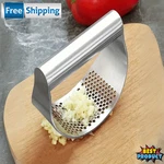 Garlic Press Crusher Squeezer Masher Mincer Stainless Steel Manual Kitchen Tool. Fixed Price $7.75.