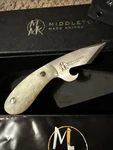 Middleton Oyster Knife With Bottle Opener - Handmade Shucker Tool.... Fixed Price $60.00.
