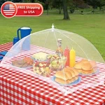 Foldable Mesh Food Cover Fly Proof Reusable Kitchen Tool Outdoor Camping Tent. Fixed Price $7.98.