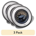 (3 Pack) Oxo Softworks 2-IN-1 Stainless Steel Sink Strainer And Stopper, Black. Fixed Price $31.44.