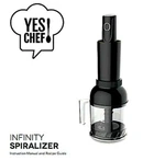 Fruit And Veggie Spiralizer & Corer Yes Chef! Infinity Food Preparation, Black. Fixed Price $21.99.