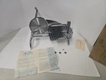Vintage Rival Model 1000-1 Chrome Hand Crank Food Slicer 6.5" Serrated Blade. Fixed Price $47.96.