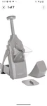 Kitchen Hq Xl Vertical Mandoline Slicer, Chopper, Grater- Gray. Fixed Price $24.00.