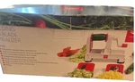 Paderno World Cuisine Tri Blade Spiral Vegetable Slicer Cutter Red A4982802. Fixed Price $19.99.