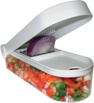 Magic Vegetable Chopper With Container - White Cutter Two. Fixed Price $80.16.