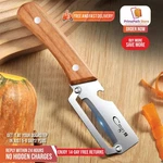 1 Pc Stainless Steel Peeler With Wooden Handle Fruit & Vegetable Slicer. Fixed Price $6.25.