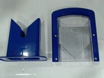 Usedverygood - Slyce Bagel Slicer With Safety Shield,stainless Steel Blade, Blue. Fixed Price $16.68.