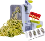 Quickfold 5-BLADE Spiralizer: Versatile & Compact Foldable Vegetable Slic. Fixed Price $31.71.