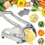 Stainless Steel Potato French Fry Cutter Vegetable Food Chopper Slicer 2 Blades. Fixed Price $19.25.
