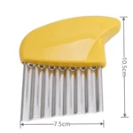 Stainless Steel Crinkle Cutter Potato Wavy Slicer Chip Fry Vegetable Knife Usa. Fixed Price $8.99.
