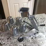 Saladmaster Five Star Food Processor Slicer Shredder Machine W/ 5 Cones. Fixed Price $128.99.