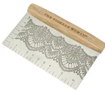 Pioneer Woman Bench Scraper Dough Cutter Stainless Steel Olivewood Handle. Fixed Price $15.00.