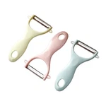 Xpzkaiyue Kitchen Peeler, Potato Small, Silver Pink/ Green. Fixed Price $15.93.