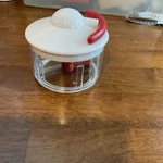 Food Chopper Speedy Kitchen Tool Onion Garlic Meat Vegetable With Red Cover. Fixed Price $18.00.