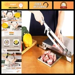 Upgraded Manual Meat Chopper Slicer - Stainless Steel Bone Cutter For Home Cooki. Fixed Price $212.99.
