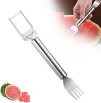 Kruggo Upgraded 2-IN-1 Stainless Steel Fruit Cutter, 2024 New Watermelon Fork Sl. Fixed Price $34.80.