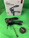 Rabbit Original Lever Corkscrew Wine Opener With Foil Cutter & Extra Spiral. Fixed Price $20.00.