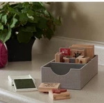 Household Essentials 3 Compartment Drawer Organizer Tray Gray Fabric Storage New. Fixed Price $13.00.