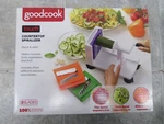 Goodcook 10806 Veggie Spiralizer With Interchangeable Blades, 6" White. Fixed Price $16.16.