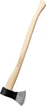 German-style Italian Tree Felling Axe 31.25" Long Curved Ash Wooden Handle. Fixed Price $59.99.