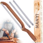 Sourdough For Even Slicing Bow Bread Knife With Wooden Handle, Cutter. Fixed Price $14.99.