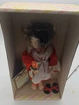 Vtg Effanbee Joyce Stafford Orange Blossom 7501 Asian Girl Tag Flower & Box. Fixed Price $8.00.