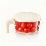 Fruit Salad Washing Bowl With Strainer,colander For Kitchen,multi-functio.... Fixed Price $24.46.