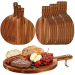 Uiifan 15 Pcs Round Acacia Cutting Board Set With Handle Thick Wooden Ch.... Fixed Price $116.34.