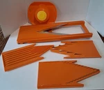 Vintage Borner Mandoline V-slicer Vegetable Orange Original Germany. Fixed Price $44.99.