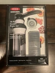 Cookie Press Set Oxo Good Grips 14-PIECE Stainless Steel Disks Non-slip Lever. Fixed Price $25.00.