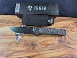 Tekto F1 Alpha Forged Crushed Carbon Fiber Handle Scales & D2 Tool Steel Blade. Fixed Price $109.99.