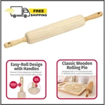 Goodcook 17 Inch Wooden Rolling Pin Dough Pastry Pizza Baking Kitchen Tool. Fixed Price $14.62.