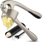 Zulay Kitchen Large Garlic Press Set Stainless Steel Mincer Peeler Brush. Fixed Price $42.13.