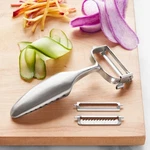 Global Vegetable Peeler Interchangeable Blades Stainless Steel Kitchen Tool. Fixed Price $49.99.