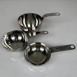 Professional Measuring Cups Stainless Steel Set 3 Metal. Fixed Price $39.99.