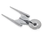 Trek Discovery Crossfield Starship Metal Pizza Cutter One Size, Silver. Fixed Price $48.99.