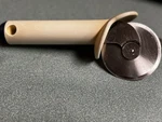 Tupperware Pizza Wheel Pastry Dough Stainless Cutter White Blue Tip Vtg 2877. Fixed Price $8.50.