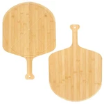 12" Bamboo Pizza Peel With 8 Slice Grooves, Double-sided Cutting Board For. Fixed Price $39.99.