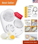 Slicer For Hard Boiled - 3 Modes Cutter, Heavy Duty, Stain.... Fixed Price $43.57.