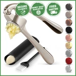 Garlic Press Mincer Crusher Tool Easy Squeeze Design Ergonomic Handle Rust Proof. Fixed Price $15.27.