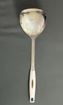 Leifheit Stainless Steel Slotted Skimmer Spoon With Long Handle For Cooking. Fixed Price $24.00.
