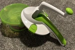 Genius Slicer Shredder Food Prep System - White And Green 5 Blade. Fixed Price $10.00.