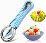 4 1 Baller Scoop Stainless Steel Watermelon Cutter Fruit Carving Tool. Fixed Price $8.23.