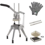 Vegetable Dicer Quick Slicer Machine, 1/2"+1/4"+3/8" Blade, S-steel French Fr.... Fixed Price $158.15.