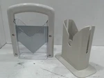 Asis/forparts - Slyce Bagel Slicer With Safety Shield,stainless Steel Blade,gray. Fixed Price $10.34.